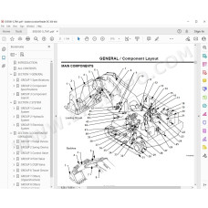 Hitachi Excavator EX5500-5 parts manual + workshop service manual