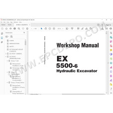 Hitachi Excavator EX5500-6 workshop service manual