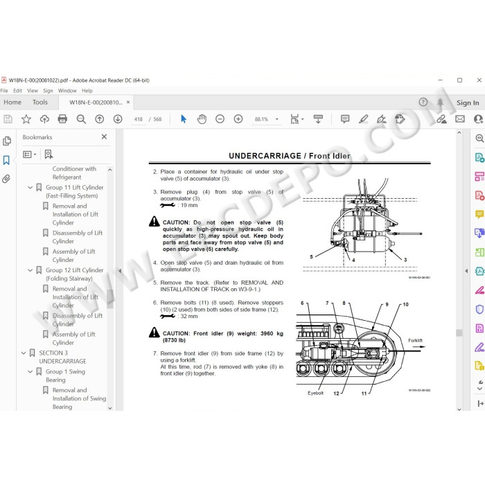 Hitachi Excavator EX5500-6 workshop service manual