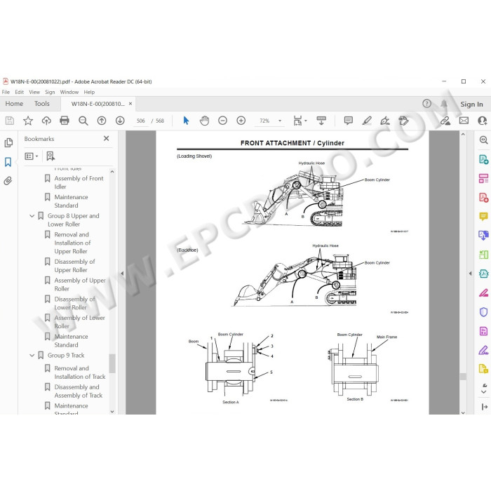 Hitachi Excavator EX5500-6 workshop service manual