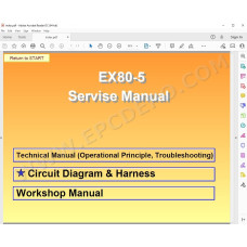 Hitachi Excavator EX80-5 workshop service manual