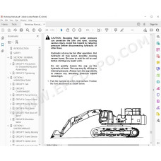 Hitachi Excavator EX750-5 EX800H-5 parts manual + workshop service manual
