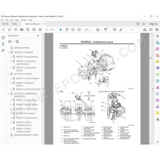 Hitachi Excavator EX750-5 EX800H-5 parts manual + workshop service manual