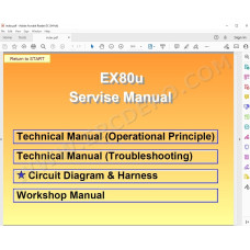 Hitachi Excavator EX80u workshop service manual