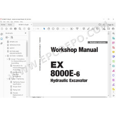 Hitachi Excavator EX8000E-6 workshop service manual