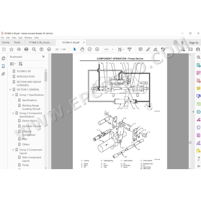 Hitachi Excavator EX8000E-6 workshop service manual