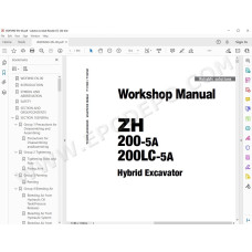 Hitachi Hybrid Excavator ZH200-5A ZH200LC-5A workshop service manual