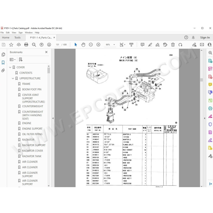 Hitachi Excavator Zaxis ZX110 ZX110M ZX120 ZX130 ZX130LCN ZX125US ZX135US ZX135UR parts + workshop service manual