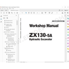 Hitachi Excavator Zaxis ZX130-5A workshop service manual