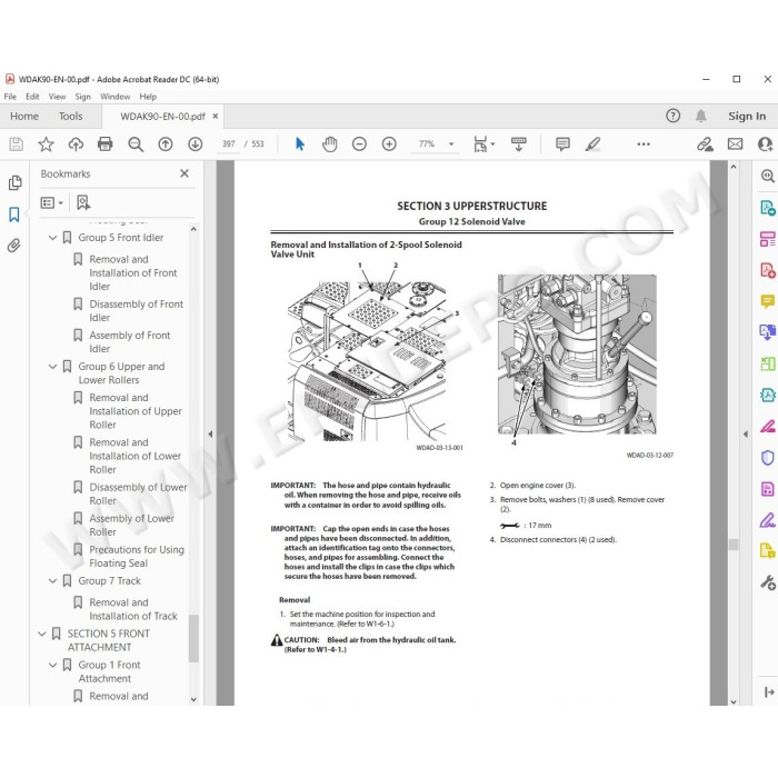 Hitachi Excavator Zaxis ZX130-5A workshop service manual