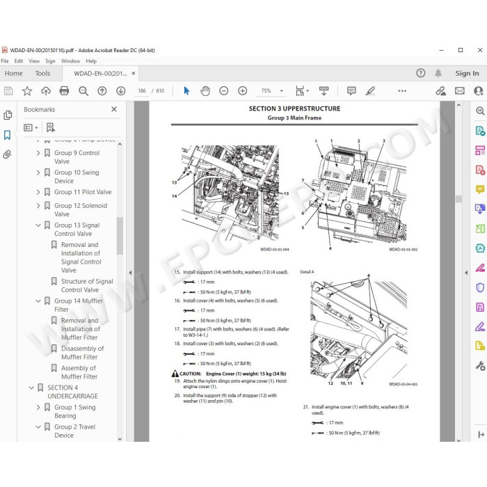 Hitachi Excavator Zaxis ZX130-5B ZX130LCN-5B workshop service manual