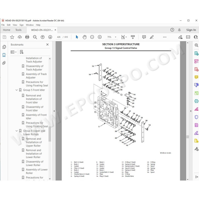 Hitachi Excavator Zaxis ZX130-5B ZX130LCN-5B workshop service manual