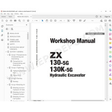 Hitachi Excavator Zaxis ZX130-5G ZX130K-5G parts + workshop service manual