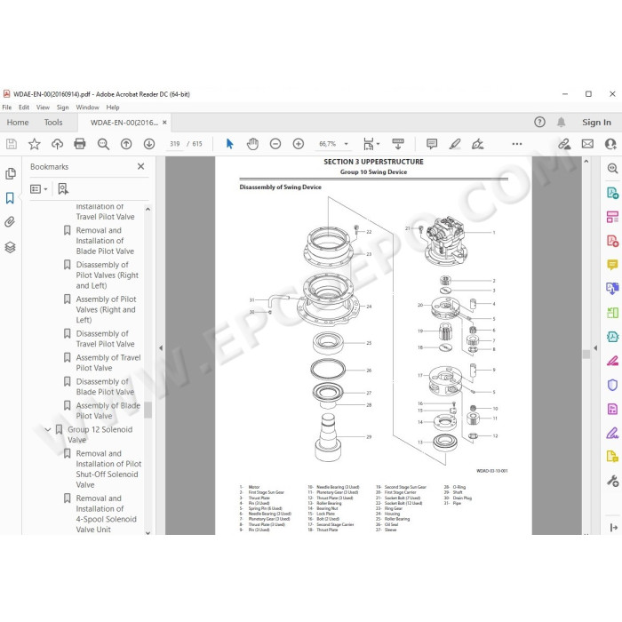 Hitachi Excavator Zaxis ZX135US-5B workshop service manual