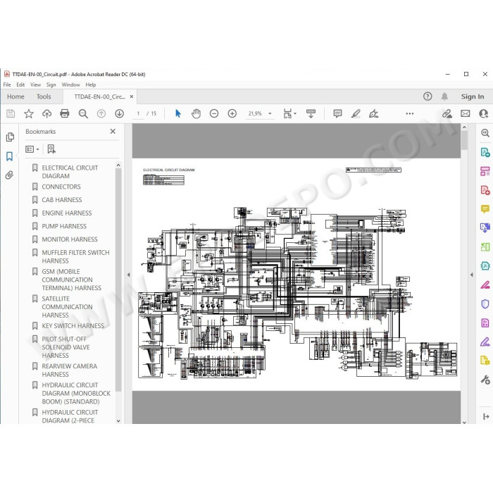 Hitachi Excavator Zaxis ZX135US-5B workshop service manual