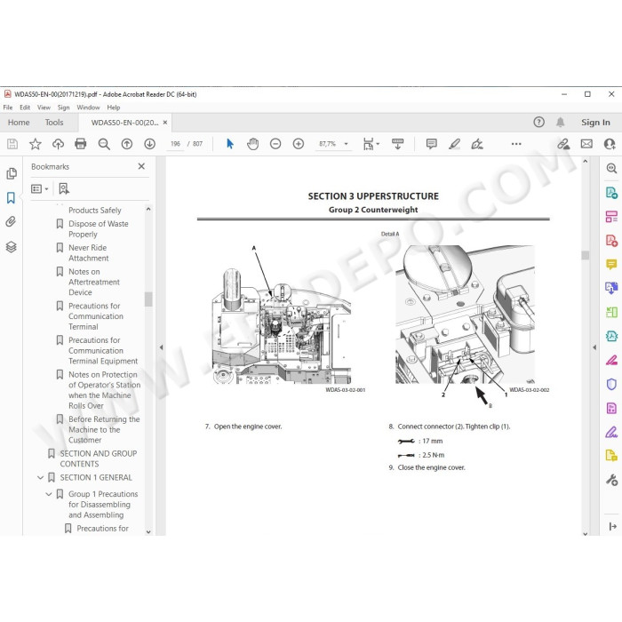 Hitachi Excavator Zaxis ZX135US-6 workshop service manual