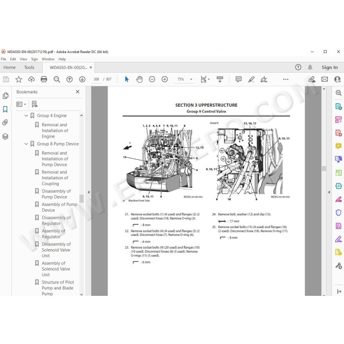 Hitachi Excavator Zaxis ZX135US-6 workshop service manual