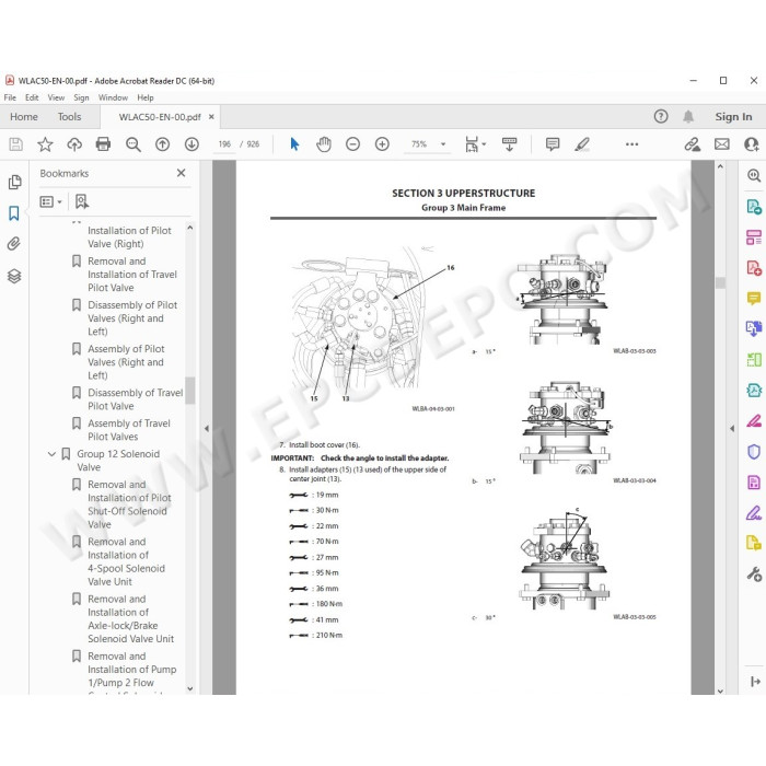 Hitachi Wheeled Excavator Zaxis ZX145W-6 workshop service manual