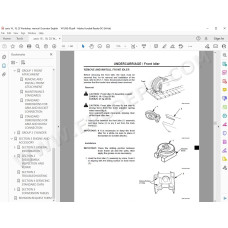 Hitachi Excavator Zaxis ZX16 ZX18 ZX25 parts manual + workshop service manual