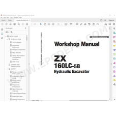 Hitachi Excavator Zaxis ZX160LC-5B workshop service manual