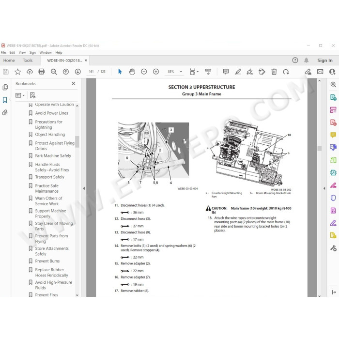Hitachi Excavator Zaxis ZX160LC-5B workshop service manual