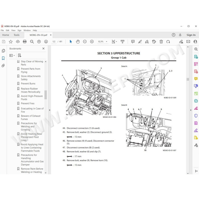 Hitachi Excavator Zaxis ZX160LC-5G workshop service manual