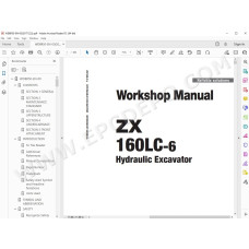 Hitachi Excavator Zaxis ZX160LC-6 workshop service manual