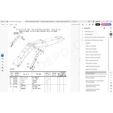 Hitachi Wheeled Excavator Zaxis ZX170W-3 ZX190W-3 parts + workshop service manual