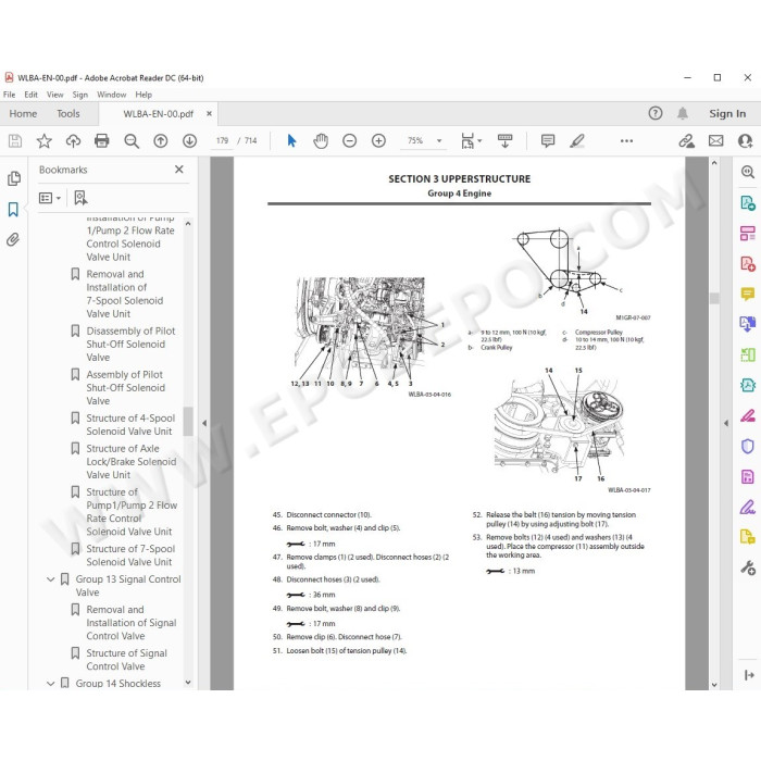 Hitachi Wheeled Excavator Zaxis ZX170W-5B workshop service manual