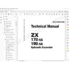 Hitachi Excavator Zaxis ZX17U-5A ZX19U-5A workshop service manual