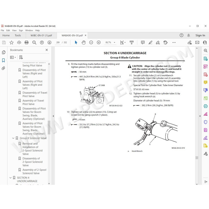 Hitachi Excavator Zaxis ZX17U-5A ZX19U-5A workshop service manual