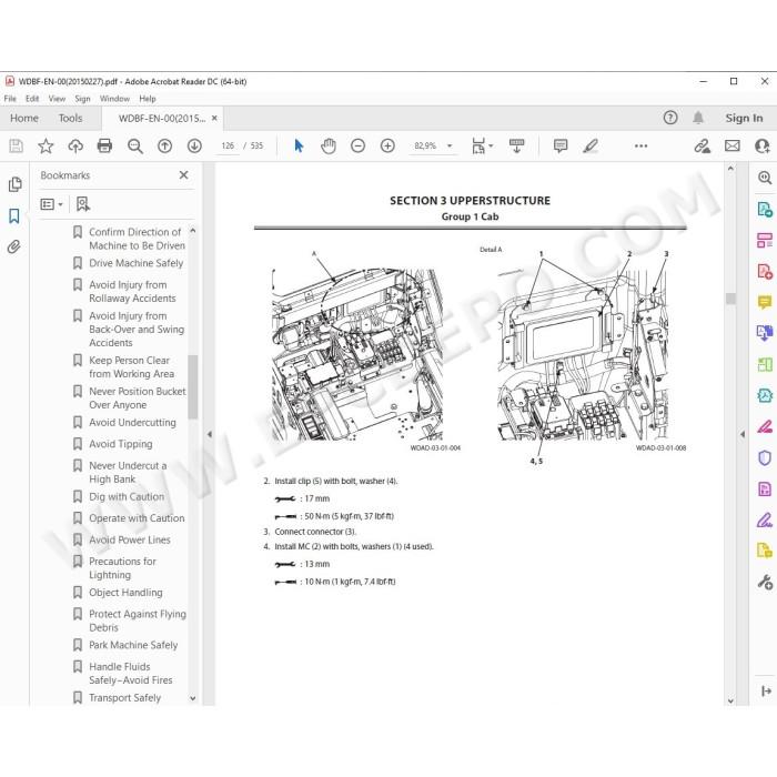 Hitachi Excavator Zaxis ZX180LC-5B ZX180LCN-5B workshop service manual