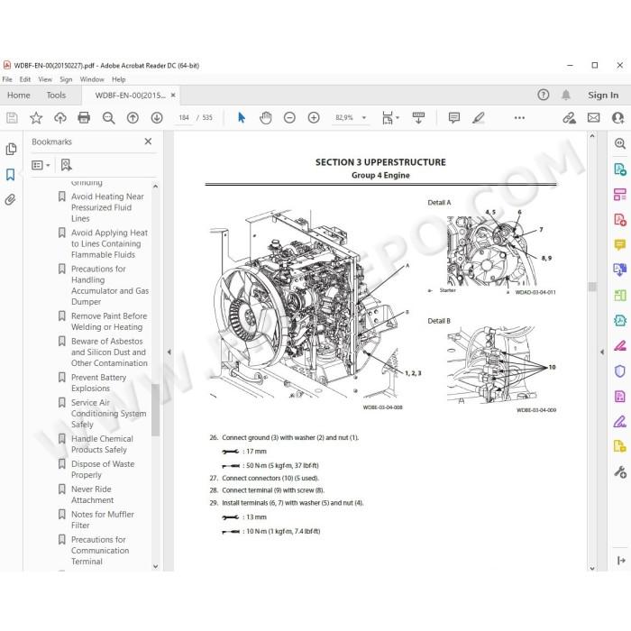 Hitachi Excavator Zaxis ZX180LC-5B ZX180LCN-5B workshop service manual