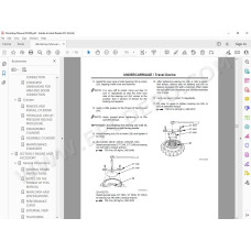 Hitachi Excavator Zaxis ZX200 ZX225USR ZX225US ZX230 ZX270 workshop service manual