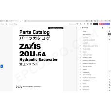 Hitachi Excavator Zaxis ZX20U-5A parts + workshop service manual