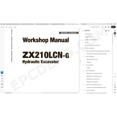 Hitachi Excavator Zaxis ZX210LCN-G workshop service manual