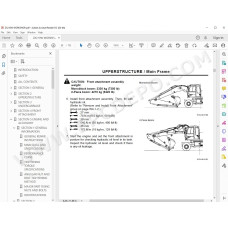 Hitachi Wheeled Excavator Zaxis ZX210W parts manual + workshop service manual