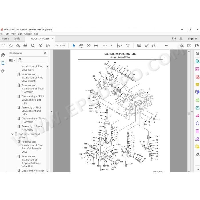 Hitachi Excavator Zaxis ZX220LC-GI workshop service manual