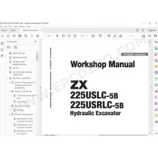Hitachi Excavator Zaxis ZX225USLC-5B ZX225USRLC-5B workshop service manual