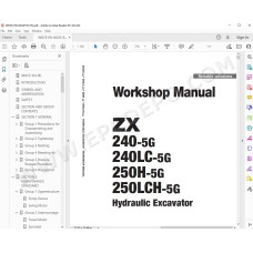 Hitachi Excavator Zaxis ZX240-5G ZX240LC-5G ZX250H-5G ZX250LCH-5G workshop service manual
