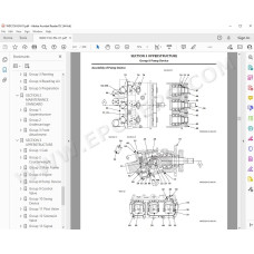 Hitachi Excavator Zaxis ZX250LC-6 ZX250LCN-6 workshop service manual