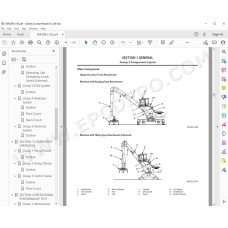 Hitachi Material Handler Zaxis ZX250W-3 workshop service manual
