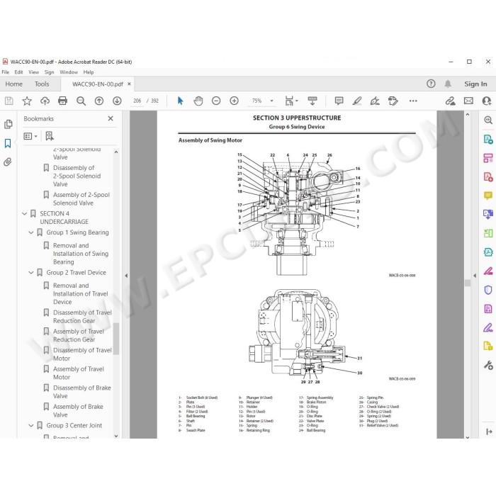 Hitachi Excavator Zaxis ZX26U-5A workshop service manual