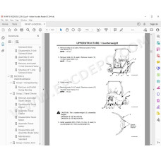 Hitachi Excavator Zaxis ZX27U-2 ZX30U-2 ZX35U-2 parts manual + workshop service manual