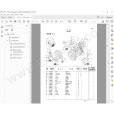 Hitachi Excavator Zaxis ZX30 ZX35 ZX40 ZX50 parts manual + workshop service manual