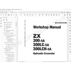 Hitachi Excavator Zaxis ZX300-5A ZX300LC-5A ZX300LCH-5A workshop service manual