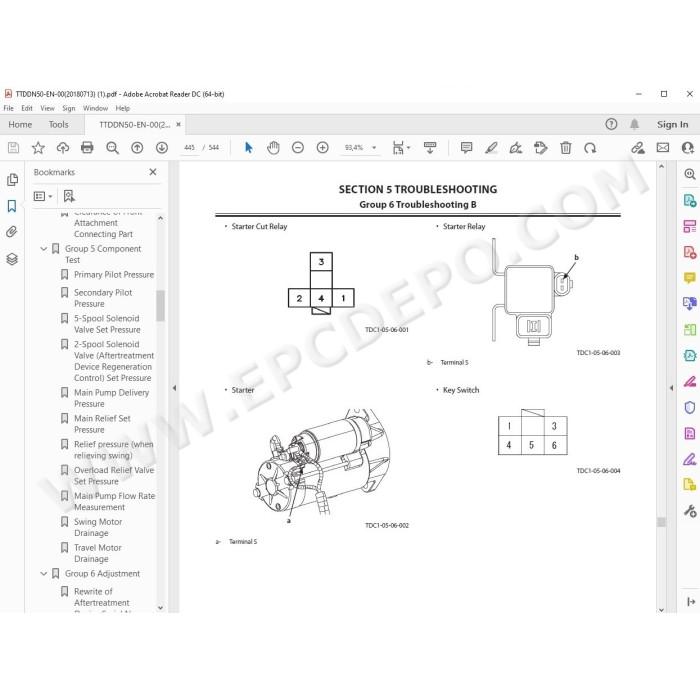 Hitachi Excavator Zaxis ZX300LC-6 ZX300LCN-6 workshop service manual