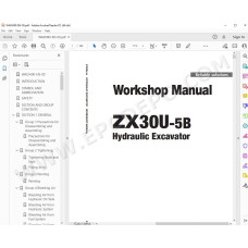 Hitachi Excavator Zaxis ZX30U-5B workshop service manual