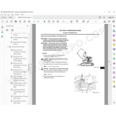 Hitachi Excavator Zaxis ZX30U-5B workshop service manual