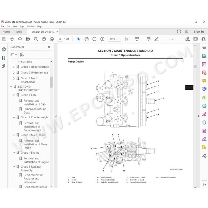 Hitachi Excavator Zaxis ZX350LC-5B ZX350LCN-5B workshop service manual